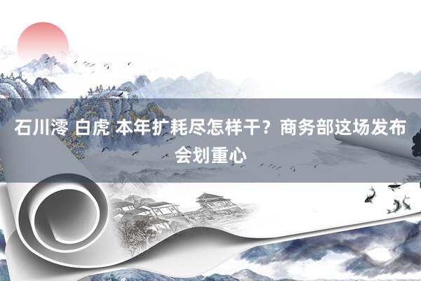 石川澪 白虎 本年扩耗尽怎样干？商务部这场发布会划重心