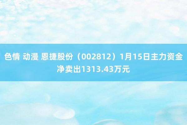 色情 动漫 恩捷股份（002812）1月15日主力资金净卖出1313.43万元