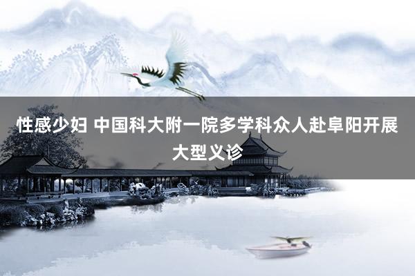 性感少妇 中国科大附一院多学科众人赴阜阳开展大型义诊