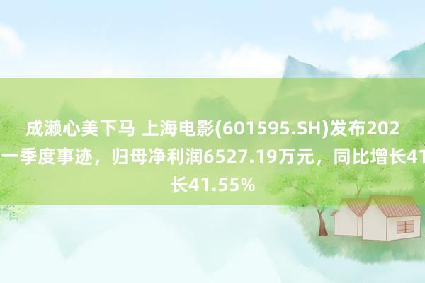 成濑心美下马 上海电影(601595.SH)发布2025年第一季度事迹，归母净利润6527.19万元，同比增长41.55%