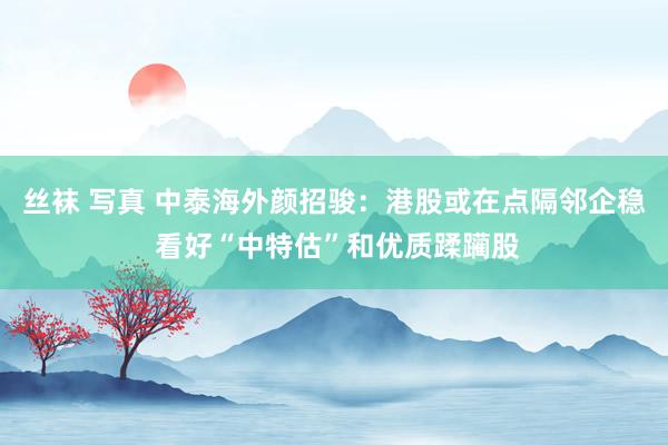 丝袜 写真 中泰海外颜招骏：港股或在点隔邻企稳 看好“中特估”和优质蹂躏股